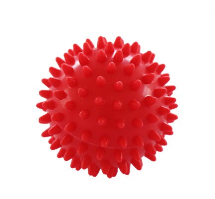 Bola de masaje Plantar Bola de masaje relajante músculo pelota para hacer ejercicio mano pie sensorial integración entrenamiento erizo Bola de masaje: Red Color 7cm