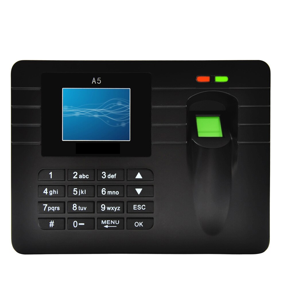 DC 5V/1A USB Biometric Fingerprint Attendance Machine DC 5V/1A Time Recorder Employee Checking-in Reader