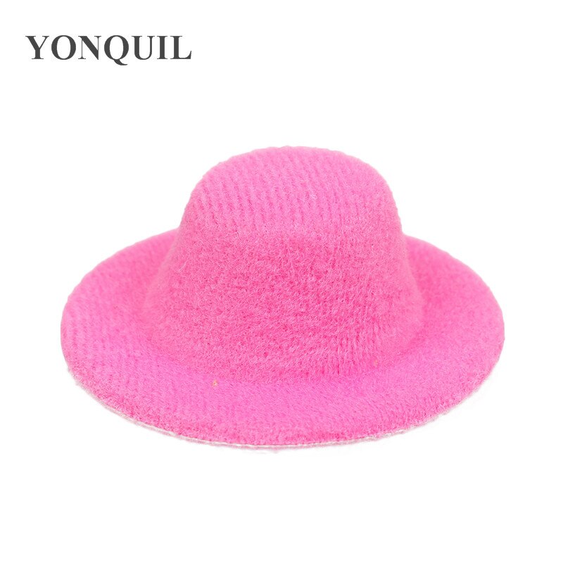 5Cm Mini Top Hats Cute Girl Party Headwear Wedding DIY Hair Accessories Party Event Occasion Hats Baby Hairstyle Multiple Color: hot pink