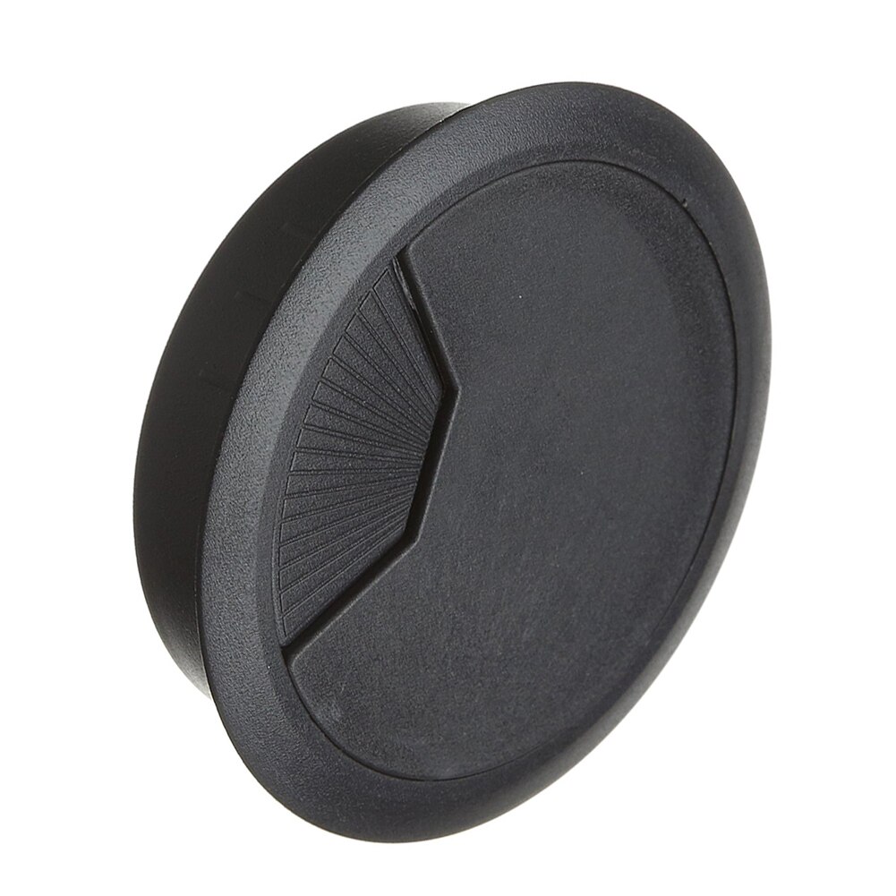 GCZW-3 Pcs Black Plastic Desktop Computer 80mm Grommet Cable Hole Cover