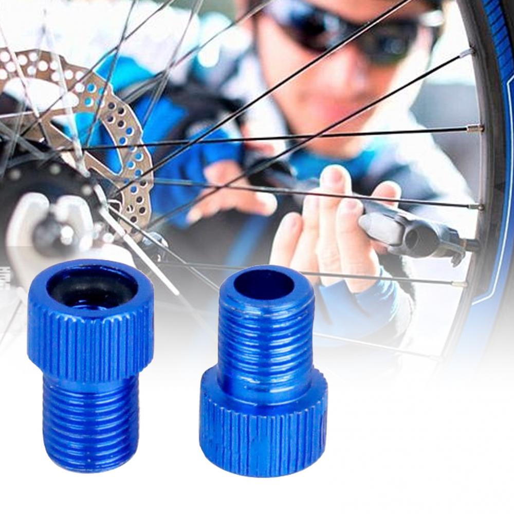 2 Stuks Aluminium Fiets Valve Converter Valve Adapter Fiets Buis Pomp Air Compressor Gereedschap