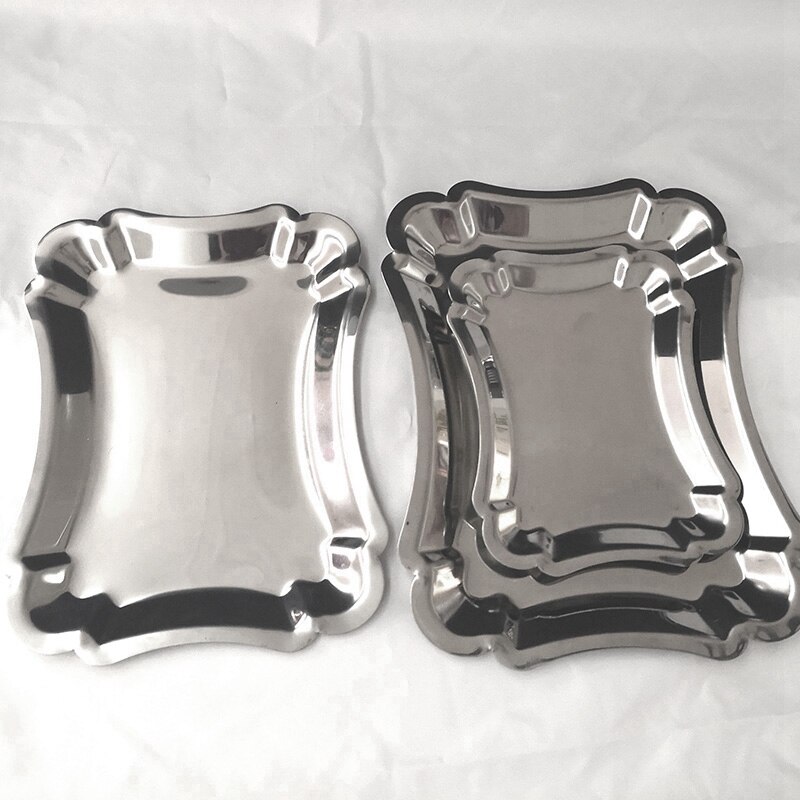 Plate Multi-Purpose Stainless Steel Plate Dessert Snack Nut Japanese Cuisine Bone Dish