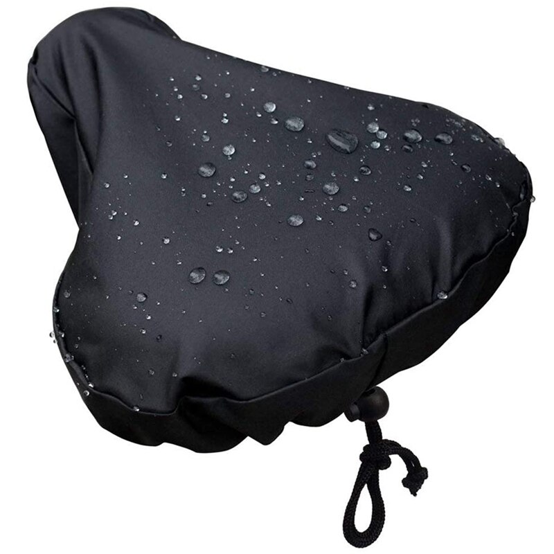 2 Packs Waterproof Bike Seat Rain Cover with Drawstring,Rain and Dust Resistant: Default Title