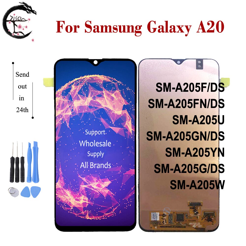 A CRISTALLI LIQUIDI Per SAMSUNG Galaxy A80 A70 A60 A50 A40 A30 A20 A10 2019 Display + Frame A10s A20s A30s LCD touch Screen Digitizer Assembly