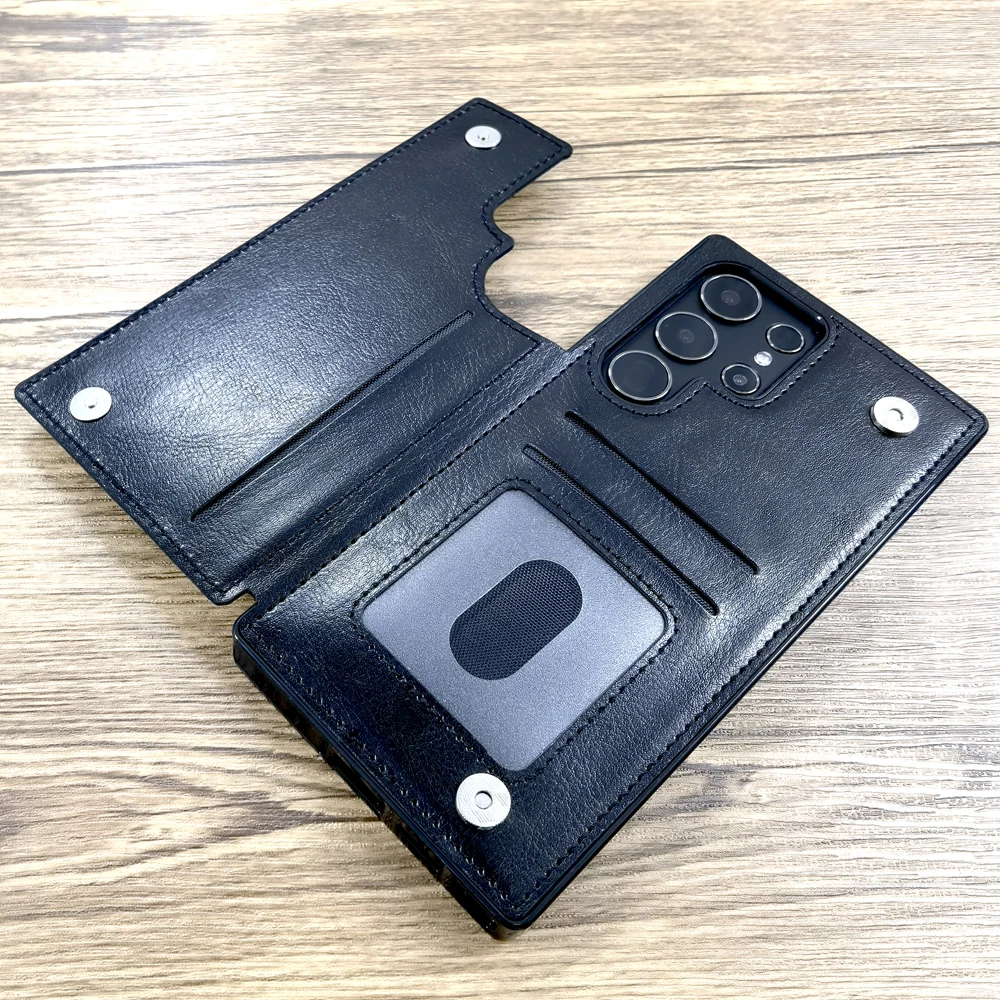 Capa carteira de couro luxuosa para samsung galaxy s25 s24 s23 s21 ultra plus a53 a54 a52 5g s 24 a 54 53 52 capa com slot para cartão de crédito