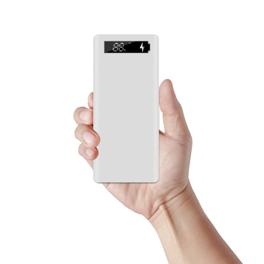 Handige Draagbare Micro Usb Type-C 18650 Batterij Behuizing Lcd Diy Mobiele Power Bank Case