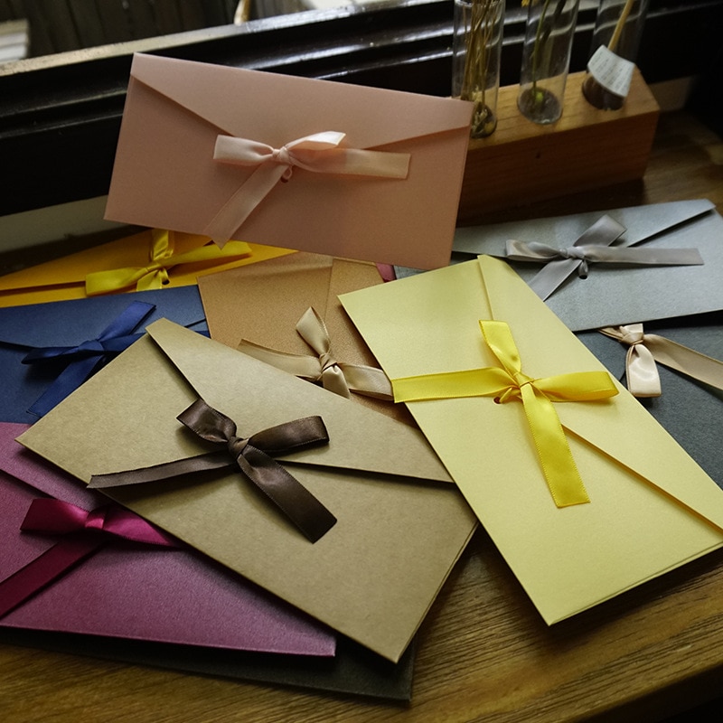 20 stuks kleurrijke enveloppen, vintage kraftpapier enveloppen met