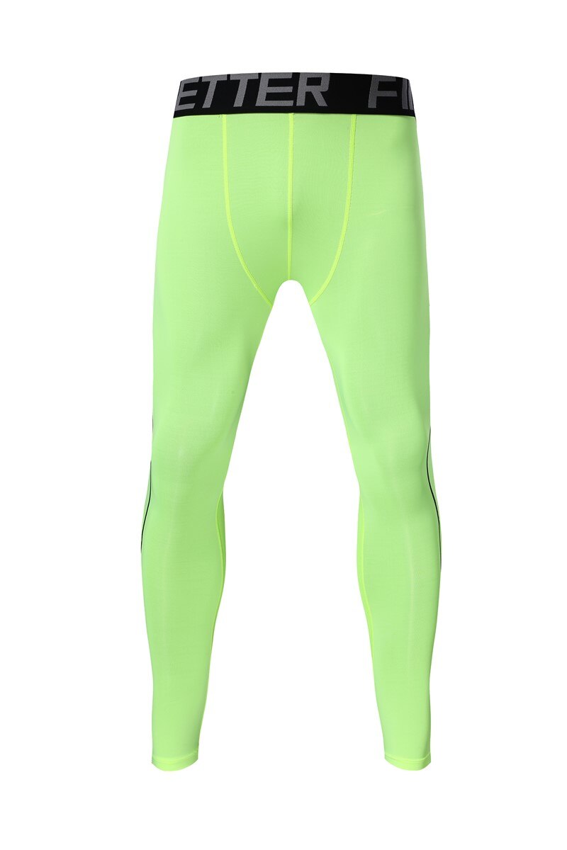 HOWE AO Fitness Running Tights Men Jogger Bodybuilding Sports Leggings Gym Compression Jogging Pants Long Trousers Sport Pants: green / M