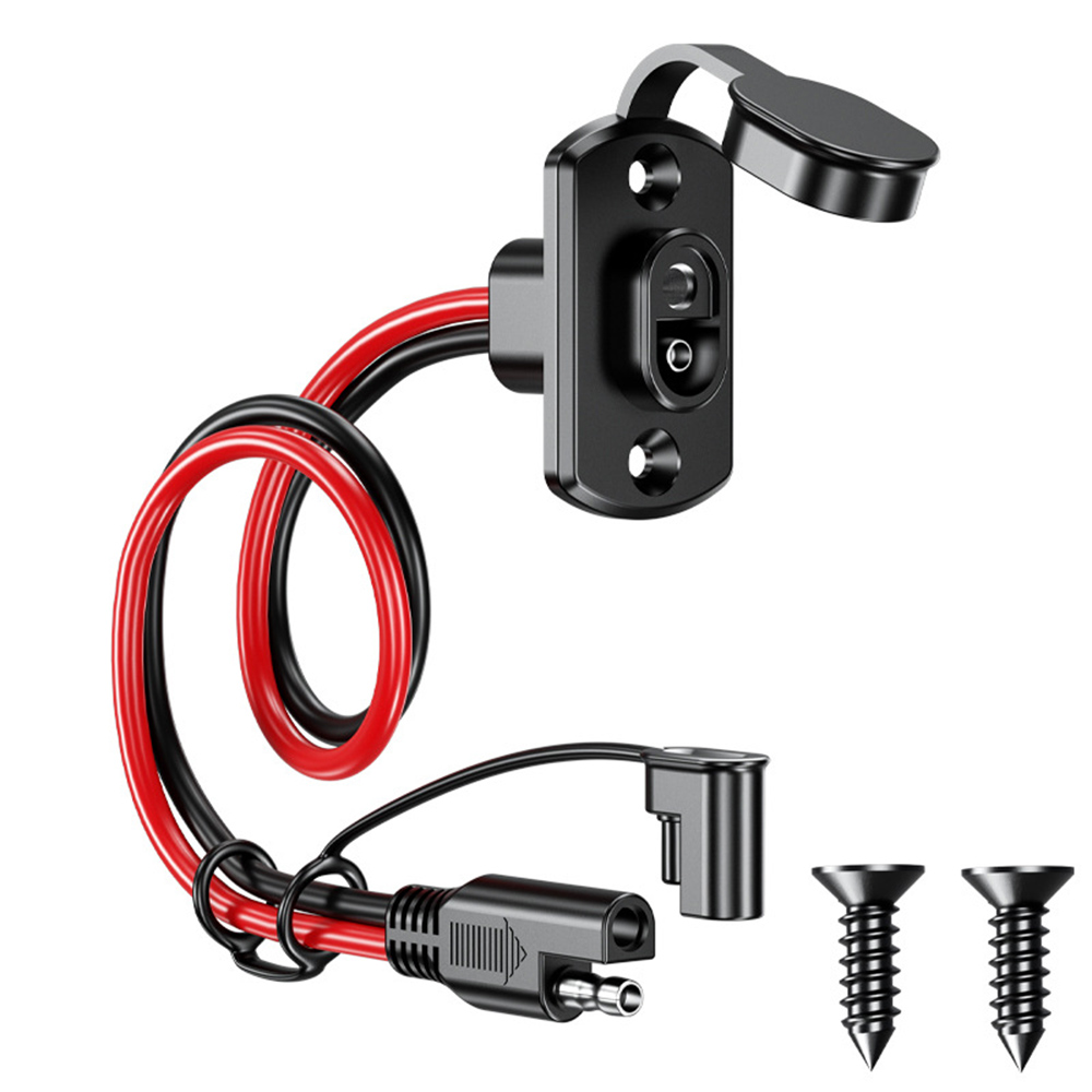 Adaptador SAE de enchufe macho, conector rápido SAE, Cable hembra de 12AWG, Cable de extensión de 30CM, resistente al agua