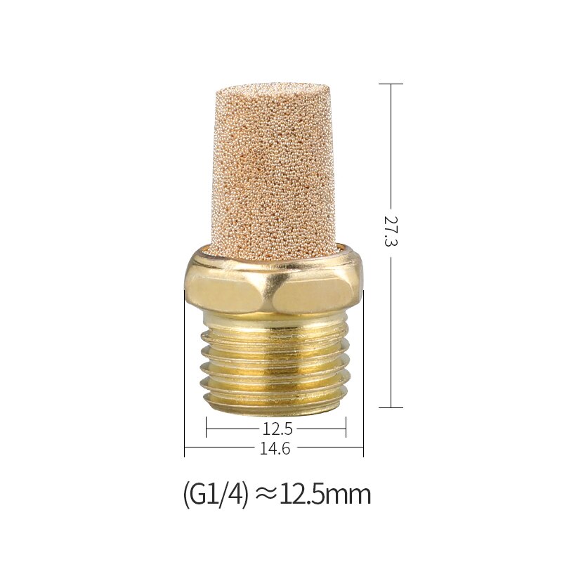 Pneumaattinen messinki pakoputken äänenvaimennin bsl  m5 1/8 " 1/4 " 3/8 " 1/2 " äänenvaimentimet asennus melun suodatin vaimennusliitin kupari: B -2