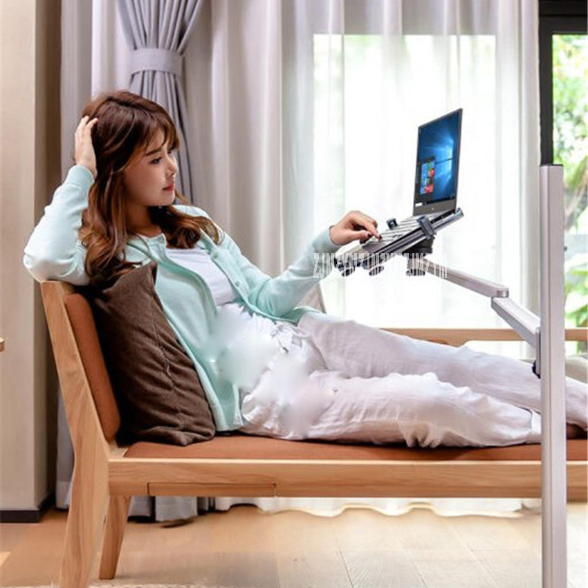 3 in1 UP-8 Aluminum Alloy 7-13" Tablet PC+ Smartphone Holder + Laptop Floor Stand Rotary Swivel Height range 31-108cm