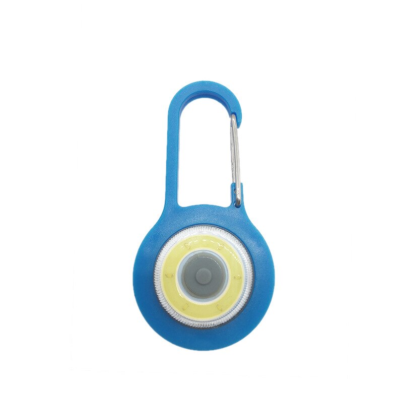 Portable LED Flashlight Carabiner Keychain Light Torch Lamps 3 Modes Emergency Camping Tent Lamp Pocket Backpack Light: Blue light