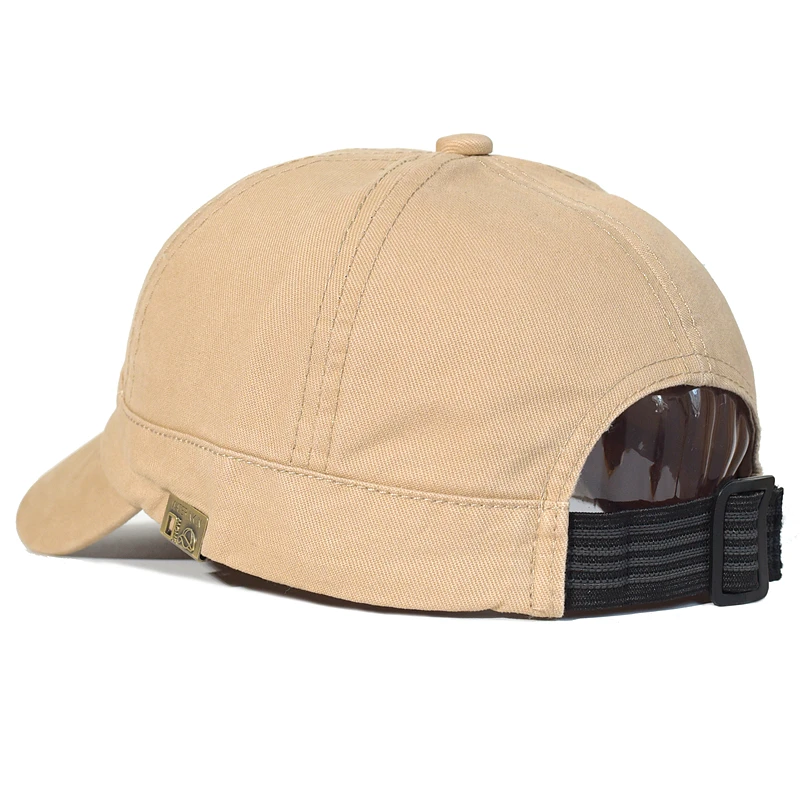 Vintage Short Brim Baseball Cap Cotton Men Women Soft Dad Hat Adjustable Trucker Style Low Profile Caps