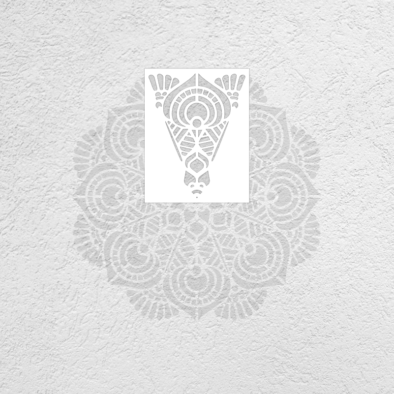 Plantilla de Mandala Extra grande de 70cm - 110cm para pintar decoraciones de flores de pared grande plantilla de suelo pintura plantillas redondas patrones S280: YELLOW / M