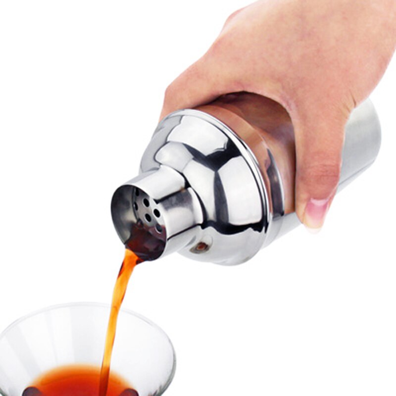 10-11Pcs/set Cocktail Shaker Bar Set with Measuring Jigger Mixing Spoon Stainless Steel Bar Tools - Built-in Bartender Strainer