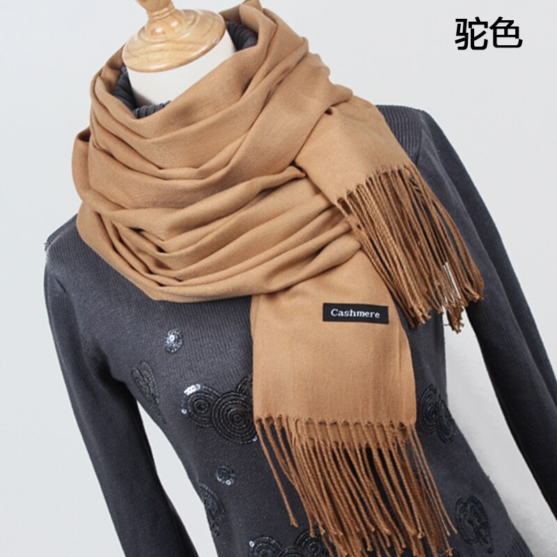 Skjerf pashmina cashmere skjerf wrap sjal vinterskjerf dameskjerf dusk langt teppe cachecol  yr001: Yr001 kamel