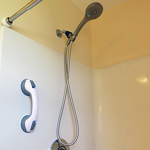 2pcs,Bath &amp; Shower Handle W/Strong Hold Suction Cups for Safety Grab, S/2