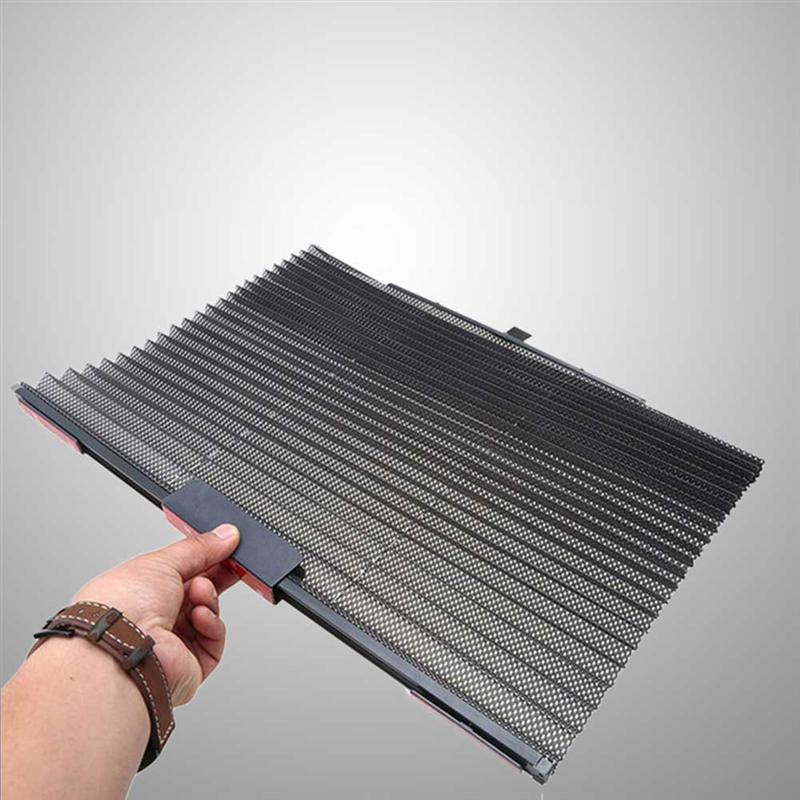 Fenêtre latérale de voiture pare-soleil rideau rétractable pare-soleil automatique stores voiture pare-soleil protecteur (noir)