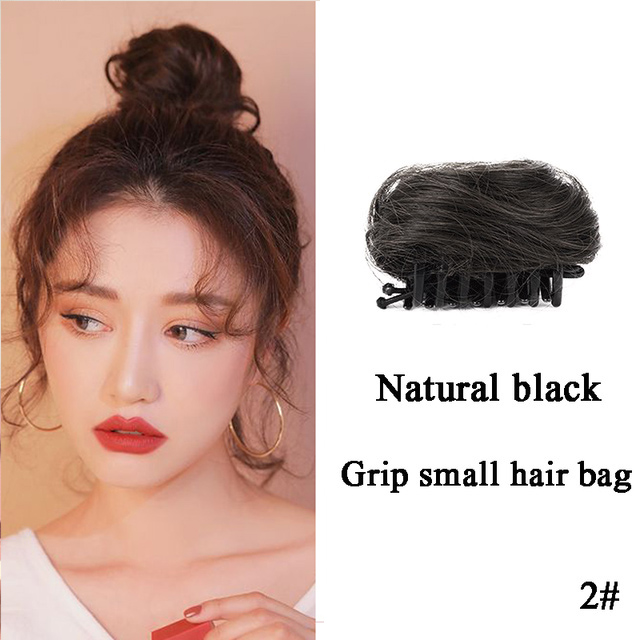 MANWEI Short Synthetic Hair Extension Chignon Donut Roller Bun Wig Hairpiece For Women: 2