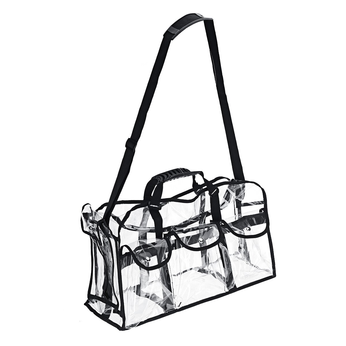 Sacos cosméticos pvc transparente viagem tote claro organizador à prova dprofeágua professinal compõem organizador saco grande capacidade