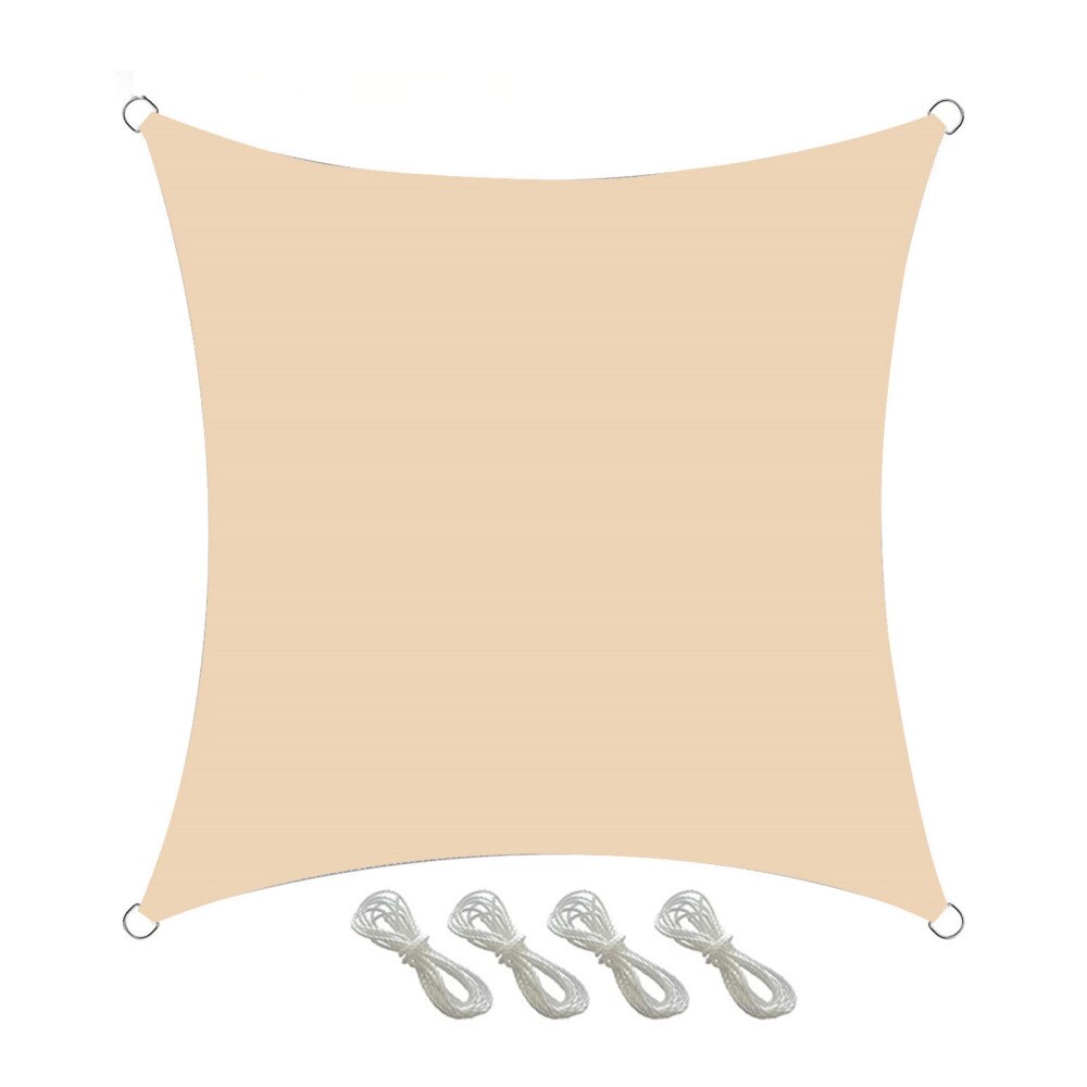 Shade Sail Rainproof Canopy With Hardware Kit Courtyard Outdoor Garden Protection Oxford Cloth Shading Rate Of 90% 98% UV Awning