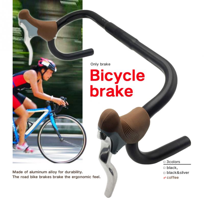 2PCS Bicycle Brake Crank Lightweight Road Bike Aluminium Alloy Sport Fixie Bike Handle brake Lever Transmission