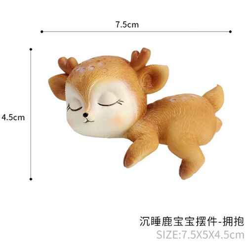Décoration de gâteau d'anniversaire motif cerf | Animal de noël, jouet de Table, personnalité, dessin animé Han: c