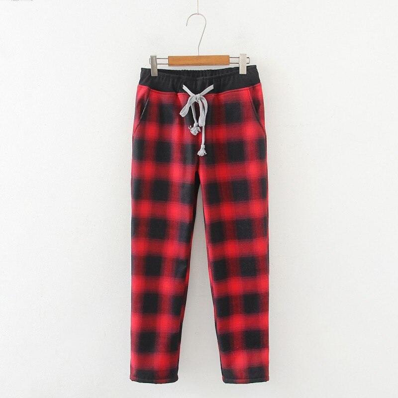 Winter Men 100% cotton Velvet sleep bottoms Male Thicken Warm nighty trousers Men Casual Plaid pajama pants XXXL 100KGS