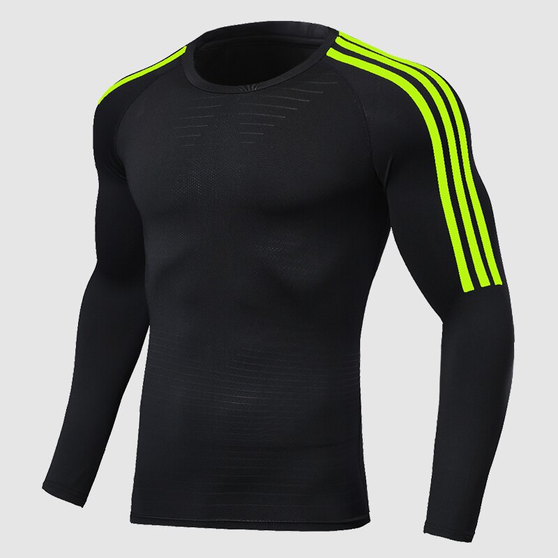 T-shirt running men's sports shirt long sleeve top: JJ53-04 / XXL