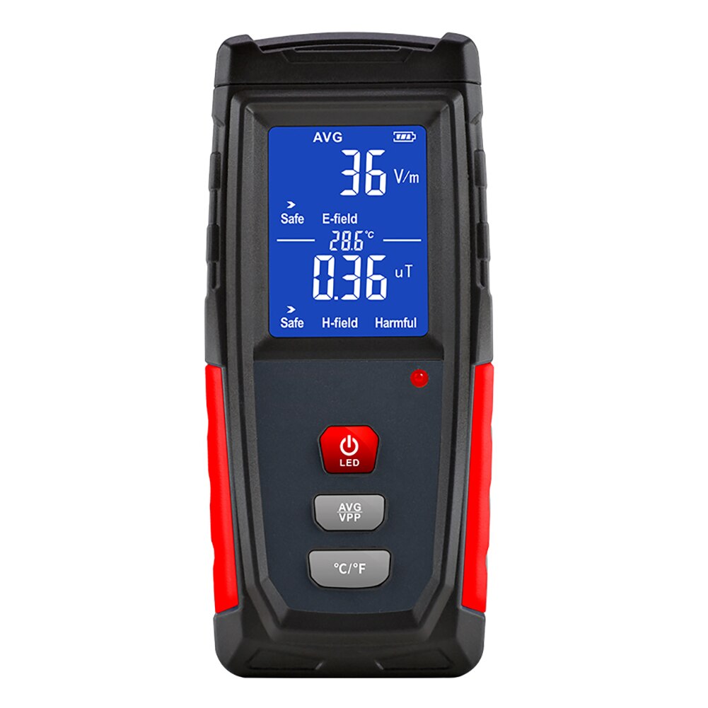 Measurement Tools Rechargeable Electromagnetic Field Radiation Handheld Detector Emf Meter Counter Emission Dosimeter Computer