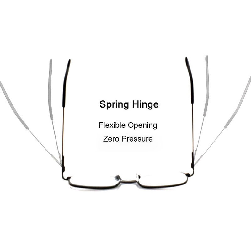 Men's Reading Glasses for Farsightedness Men Sight Spectacles Transparent Spring Hinge +1.00 +1.50 +2.00 +2.50 +3.00 +3.50 +4.00