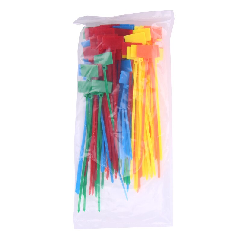 3*150 100 stk/pose 13 farver 2.5mm*100mm selvlåsende nylon wire kabel lynlås kabel bånd hvid sort organizer fastgør kabel