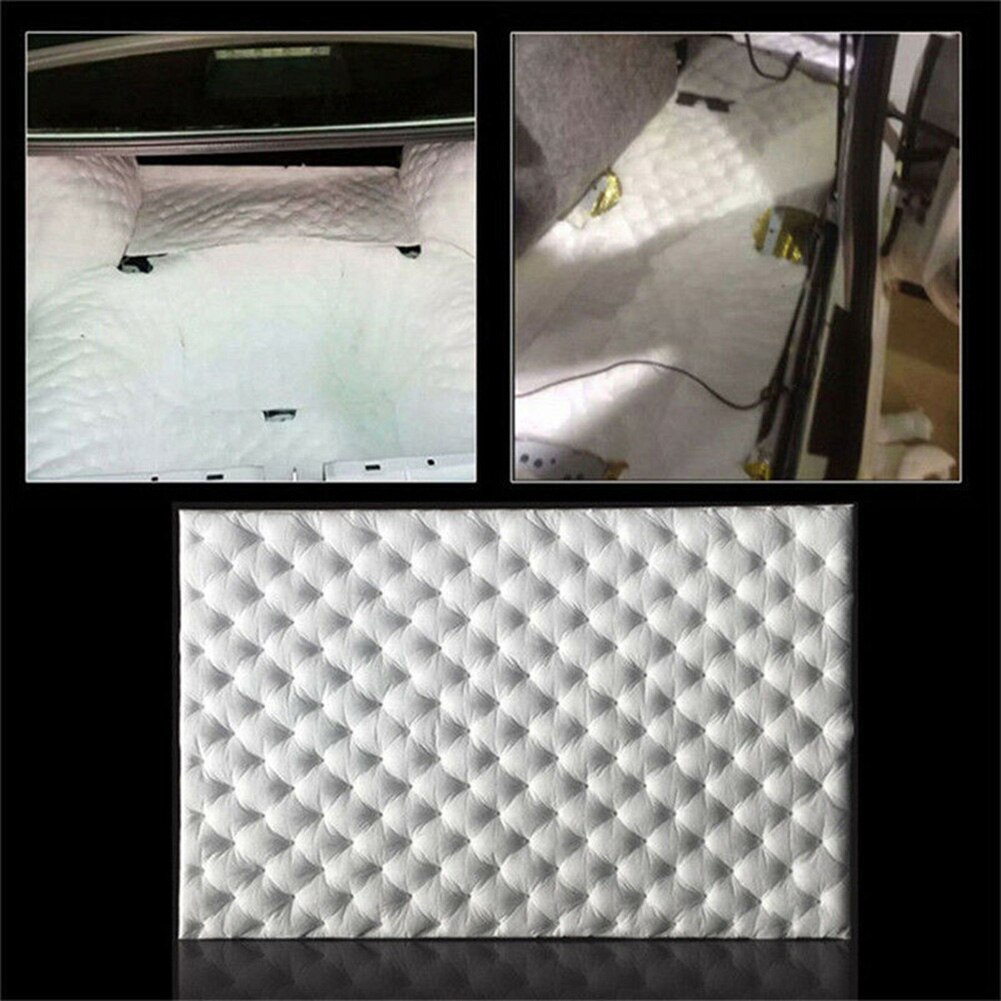 50*80cm Cotton Sound Deadener Insulation Mat Noise Heat Shield Insulation Deadening Hood Engine Firewall Heat PP Foam Sticker