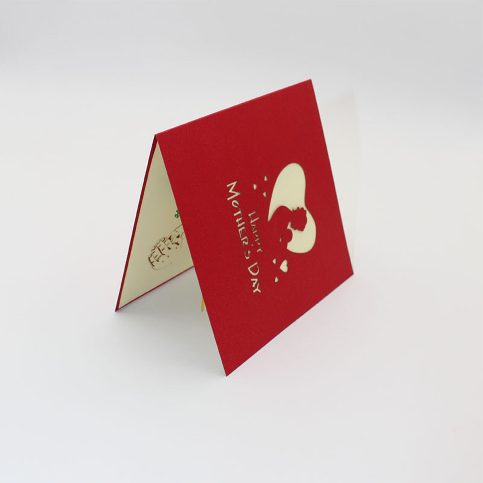 3D Mother's Day Card Handmade Paper Greeting Cards Decor Blessing Card for Mother Party Greeting Invitations Cards