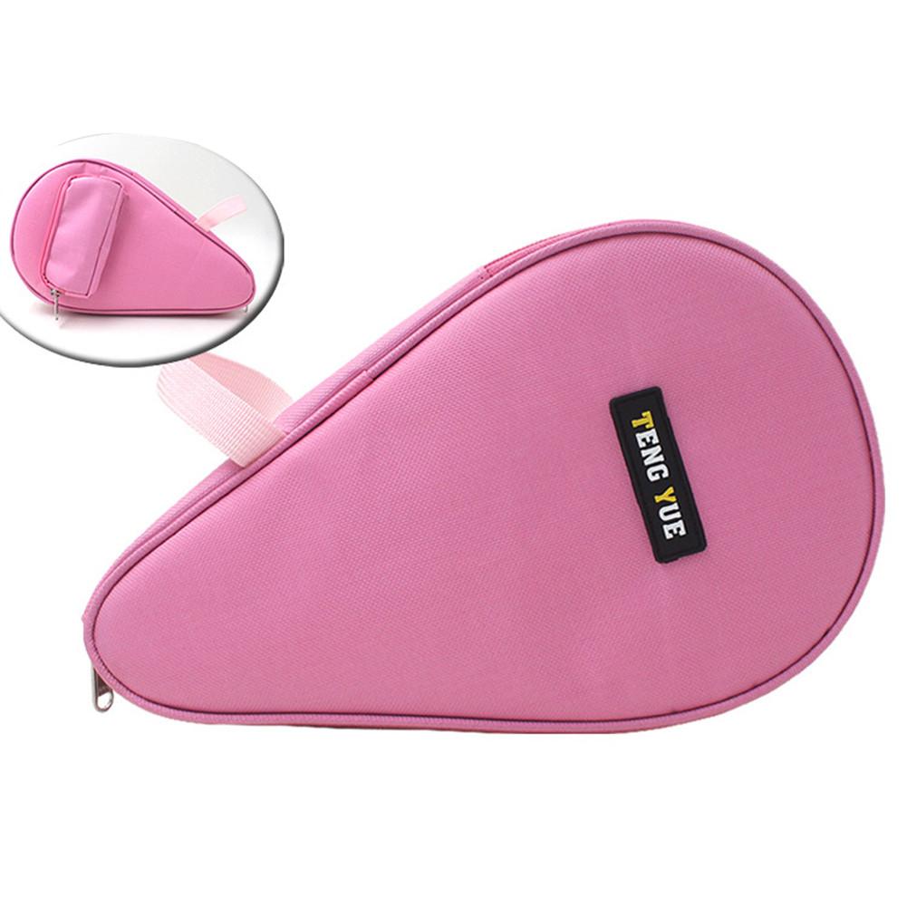 Raqueta de tenis de mesa, caja de almacenamiento de Ping Pong, cubierta de raqueta de tenis de mesa, bolsa de Paddle, raqueta de Ping Pong: Pink