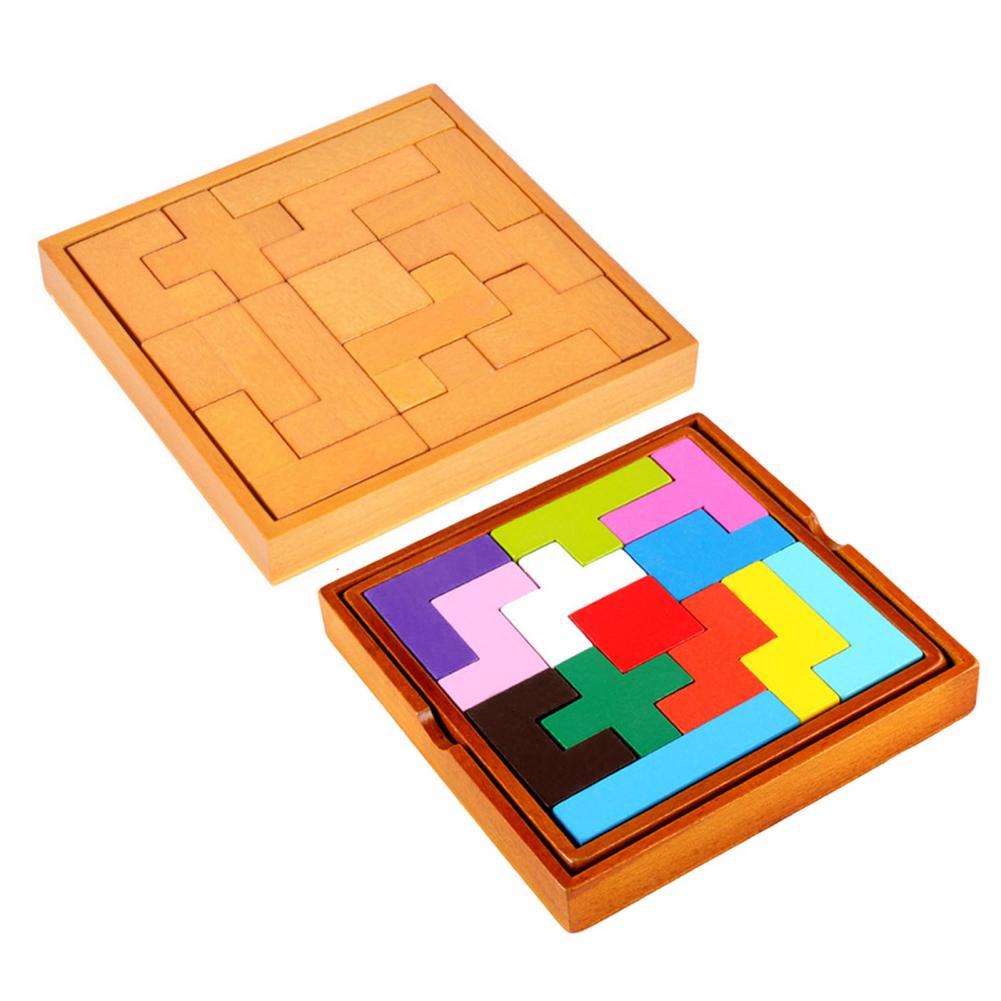 13Pcs blocco di legno rompicapo Puzzle giocattolo educativo precoce regalo per bambini