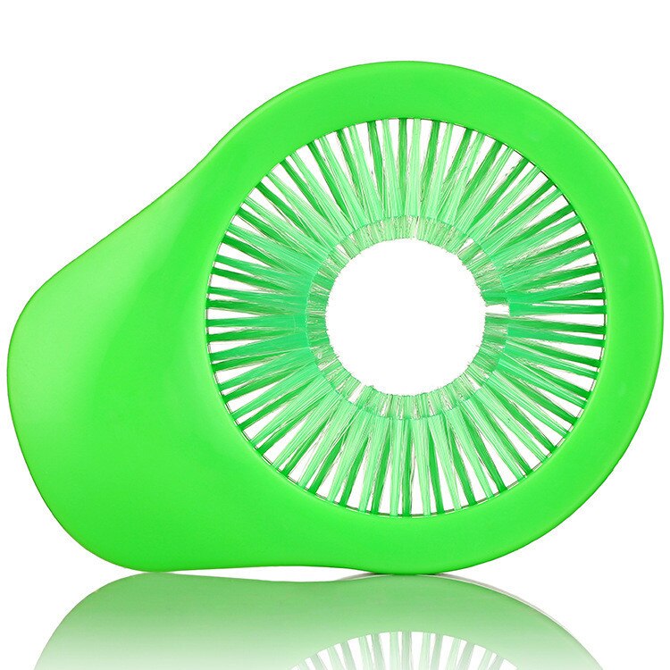 Herramienta de cocina cepillo de maíz portátil limpiador de frutas vegetales utensilios cocina superficie vegetal limpieza pepino Papa cepillo de limpieza: Verde
