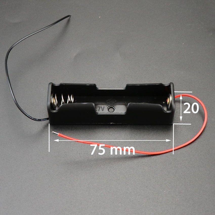 1x2x3x4x18650 boîtier de stockage de batterie 1 - 4 fente façon bricolage Batteries Clip de fixation conteneur compartiment de batterie avec fil de plomb