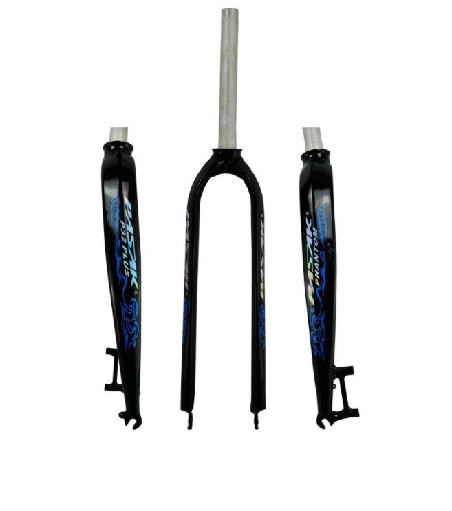 PASAK vélo fourche rigide 26 "27.5" 29 "aluminium montagne vtt vélo route vélo fourches rigide modèle P32 frein à disque: black blue