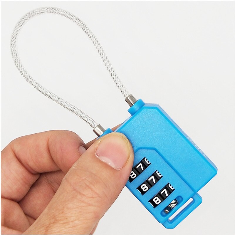 Padlock Smart Combination Locks 3 Digit Password Resettable Lock Code for Suitcase Luggage Bag Suit Hardware