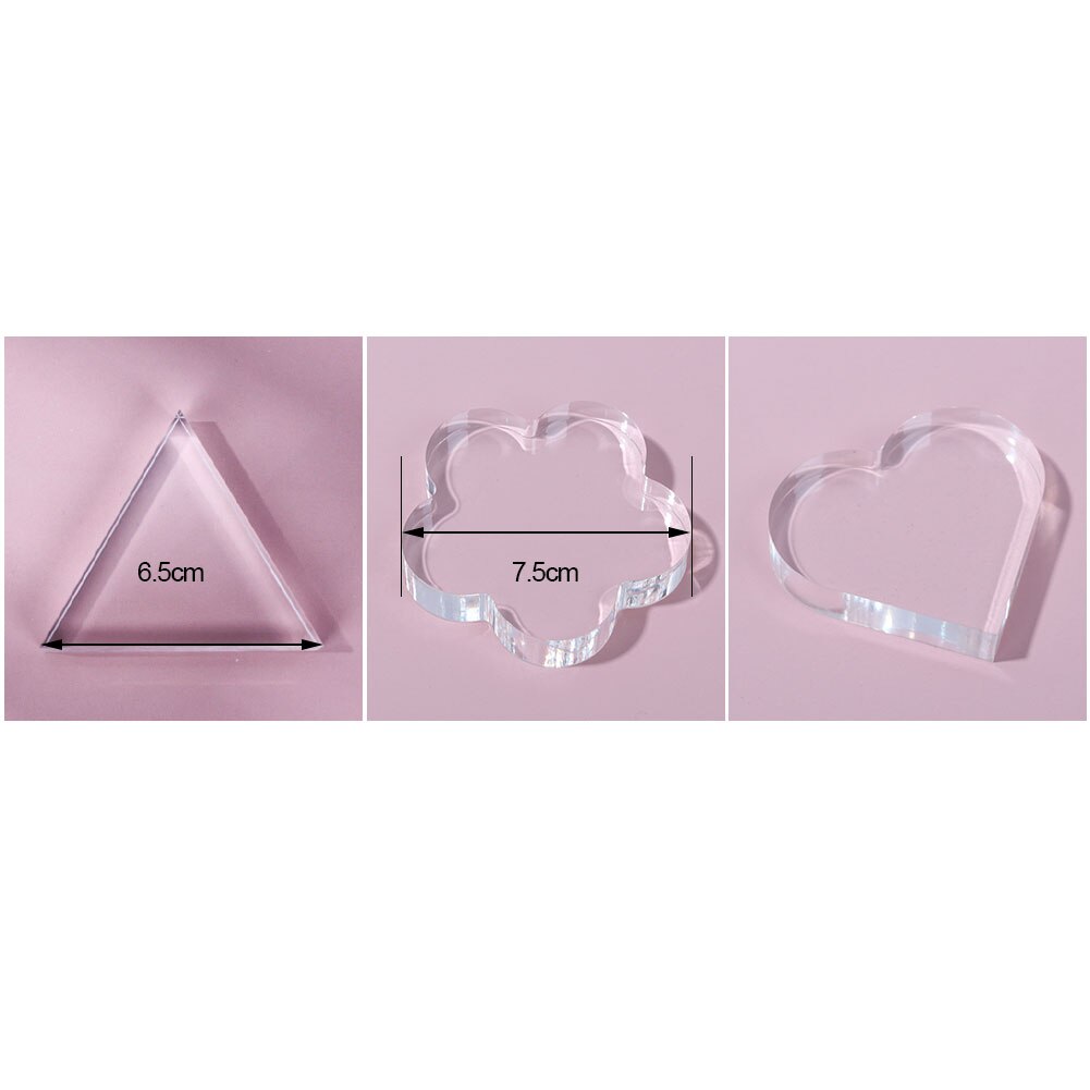 Transparent Acrylic Plate Photography Props Geometric Shape Still Life Photo Studio Shoot Fotografia Props for Jewelry Cosmetics