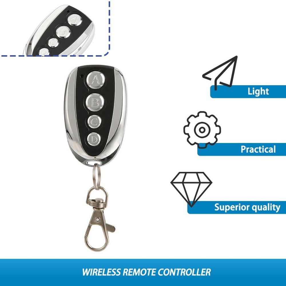 Universal- ABCD Schlüssel Kontrolle 433MHZ Farn Klonen 4 Kanal Auto Auto Garage Tür Duplizierer rollen Code Für Auto