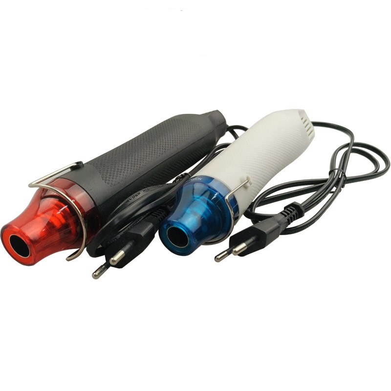 utilisation de pistolet à chaleur électrique outil électrique température de l'air avec siège de soutien rétrécissement plastique Fimo Dinks