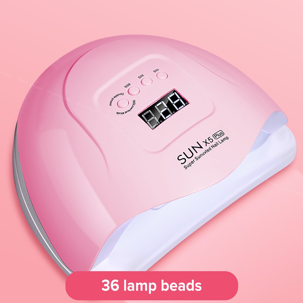 SUN X5 Plus X5 Max UV LED Lamp For Nails Dryer 80W LED Lamp For Manicure UV Light For Gel Nail Lamp Drying Lamp For Gel Varnish: Pink X5 Plus / US
