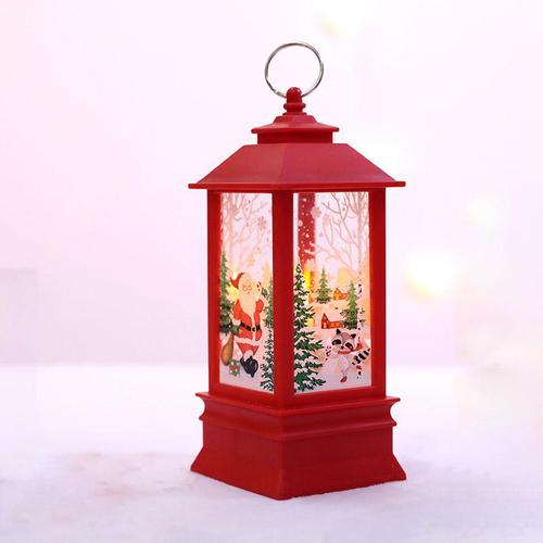 Julemanden hjem dekoration led lys lampe hængende lanterne juledekoration: 3