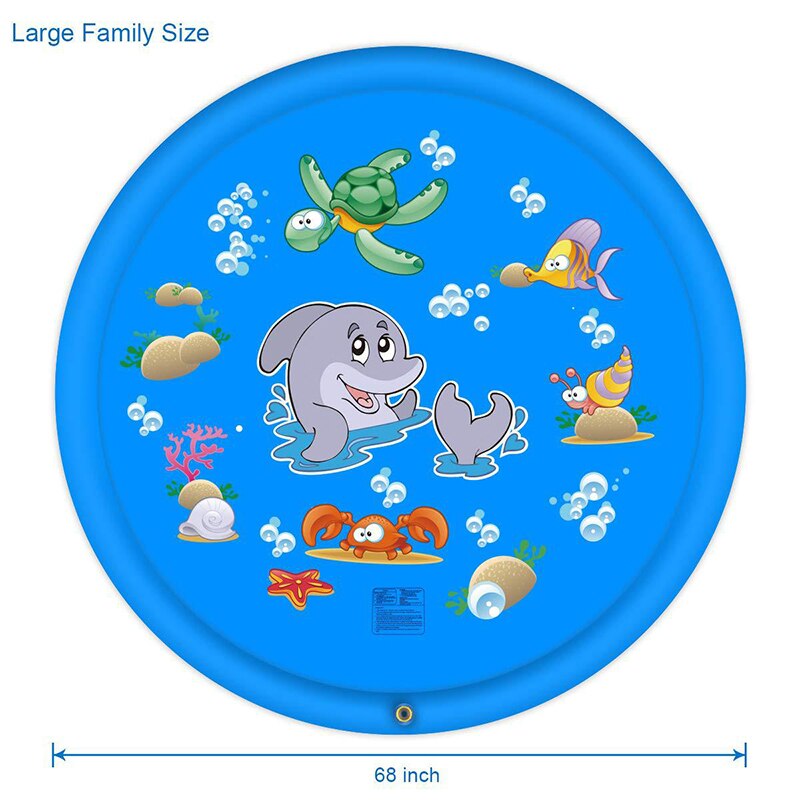 Water Mat Children Baby Play Game Party Beach Environmental PVC Pads Outdoor Inflatable Spray Water Cushion Mats Toys Summer