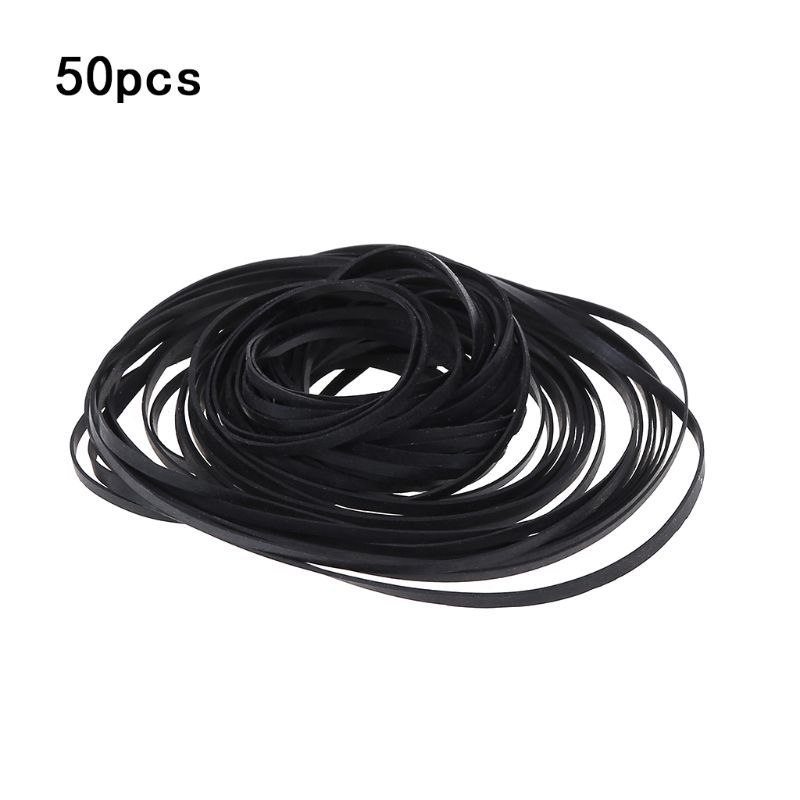 50Stck 1/2/3/4mm Breite Universal- mischen Kassette Maschinen riemen sortiert Antrieb Flach gummiband für CD-DVD-Recorder Walkman