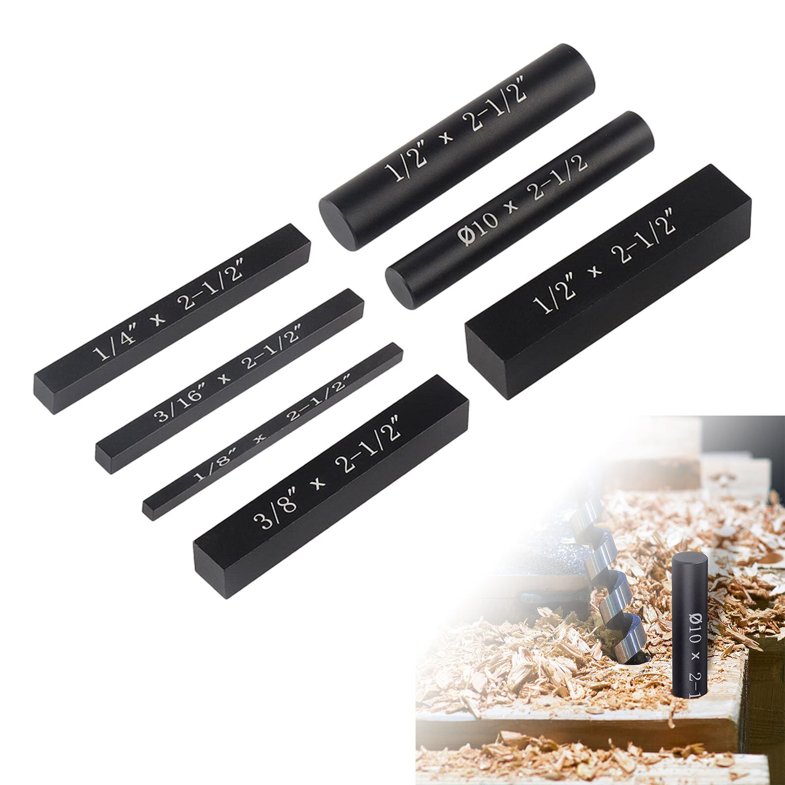 7Pcs Metric Setup Blocks Engraved Size Markings Height Gauge Set Bar Gauge Setup Blocks for Table Saw Profile Saw