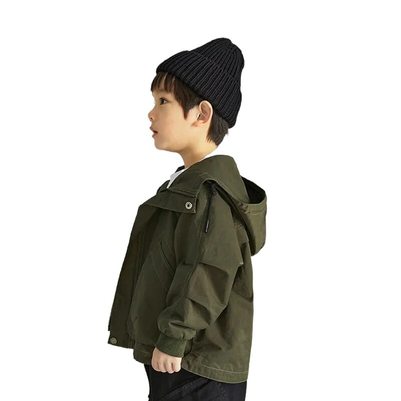 Jongens En Najaar Jas Nieuw Kids Hooded Windjack Kinderen Tops Jongen Baby Jongens Lente Jas Trend kleding
