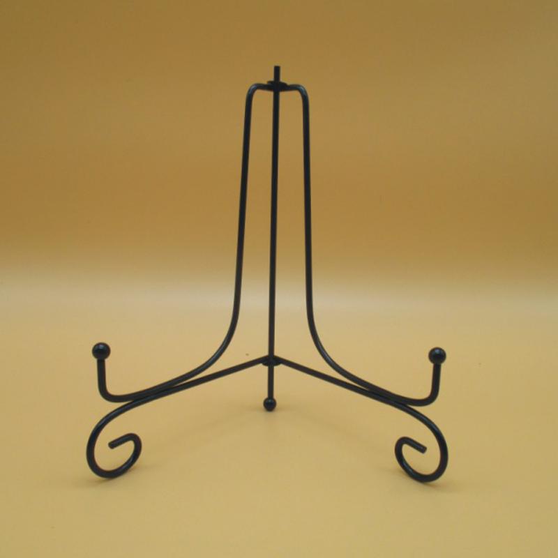 4 maten 4 "6" 8 "10" 12 "Black Iron Display Stand Afdruiprek Plaat Kom fotolijst Boek Voetstuk Houder Woondecoratie: 10inch